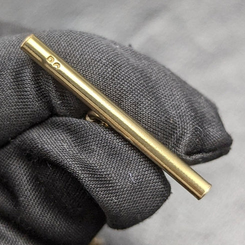 英国ヴィンテージ ゴールドプレート ダブルアルバートチェーン